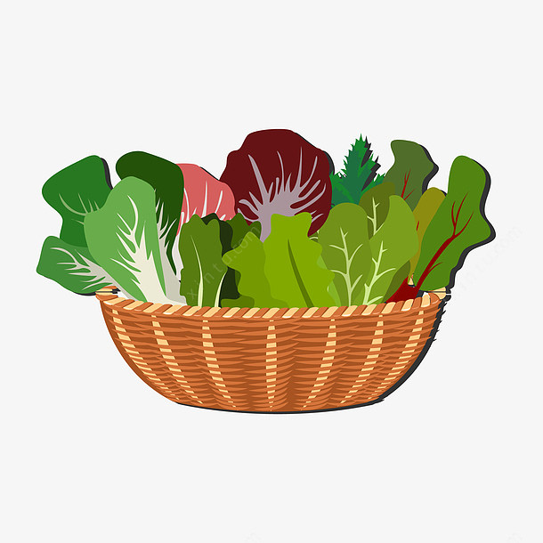 卡通蔬菜篮子矢量图高清素材 免费下载 页.